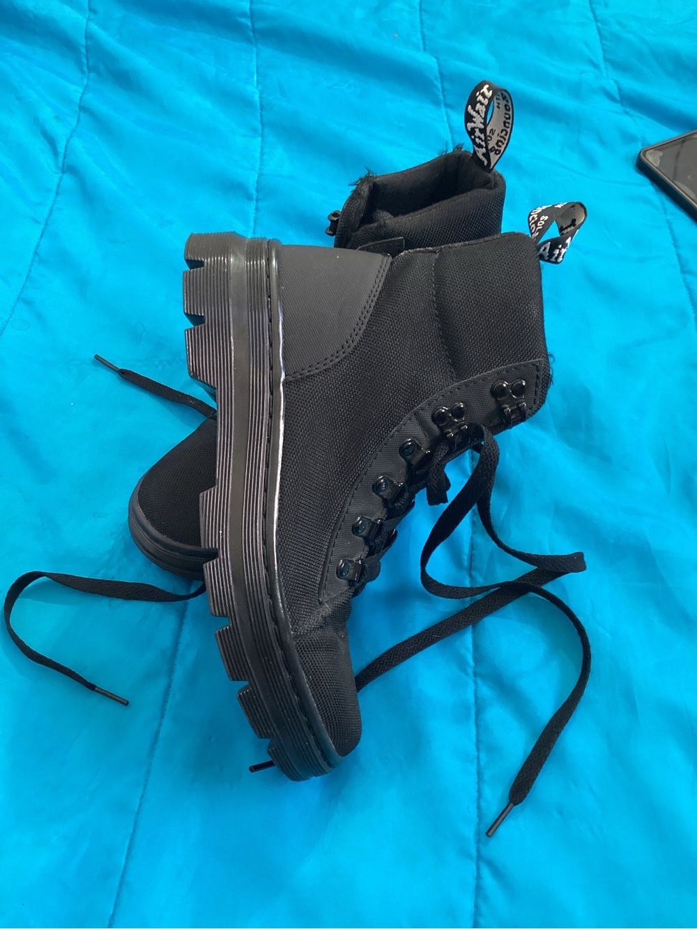 Dr martens Women's Black Lace-Up Combat Boots - Picture 3 of 8
